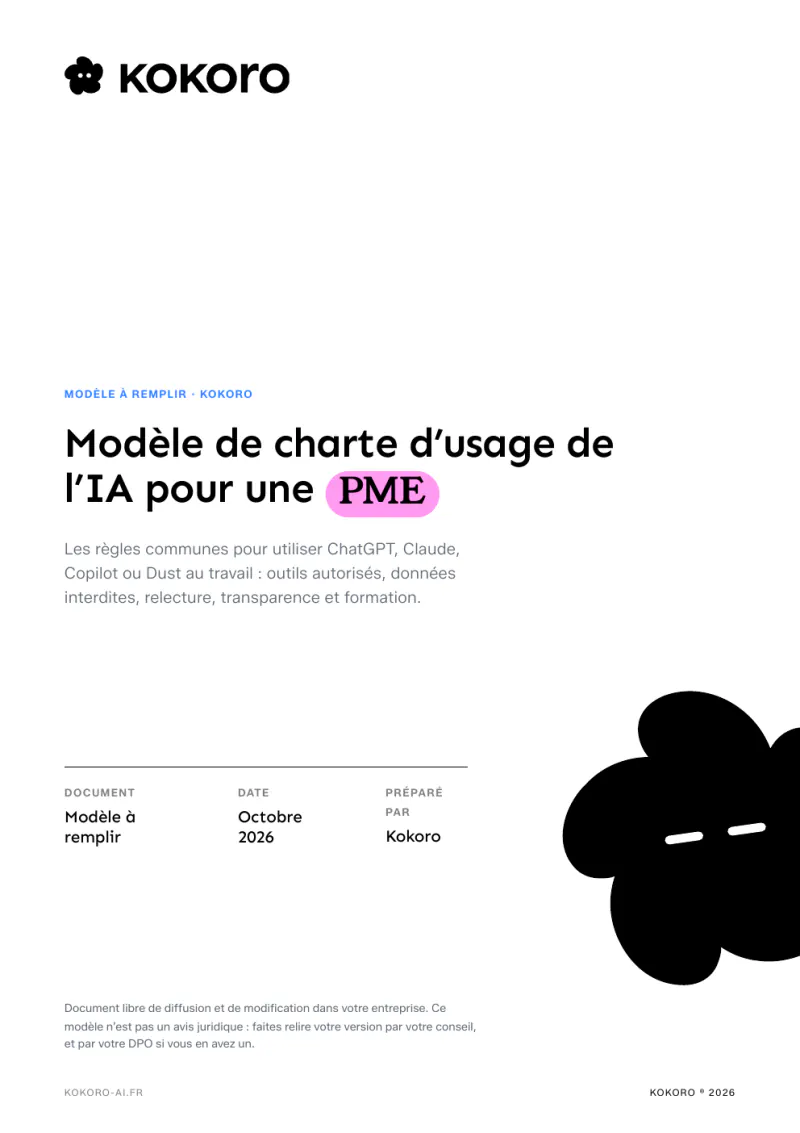 Couverture du document « Charte d’usage de l’IA »